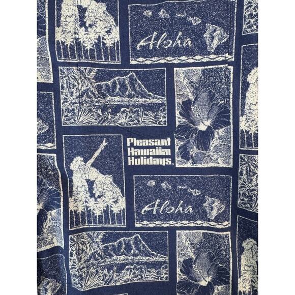 VTG Hilo Hattie Mens Aloha Hawaiian Shirt SZ M AAA Hawaiian Holidays Vacation - Picture 9 of 15